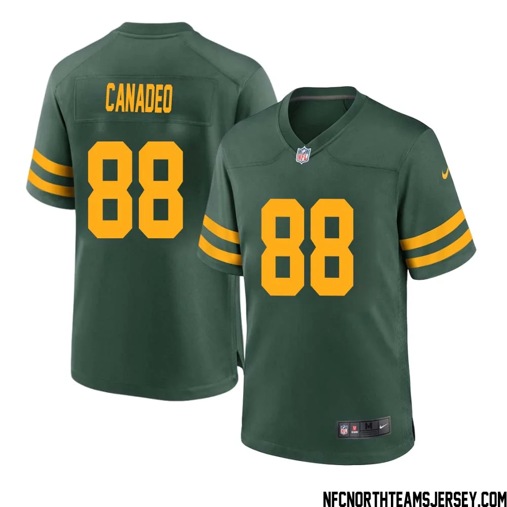 Tony Canadeo No 88 Green Bay Packers Alternate Jersey Green Mens
