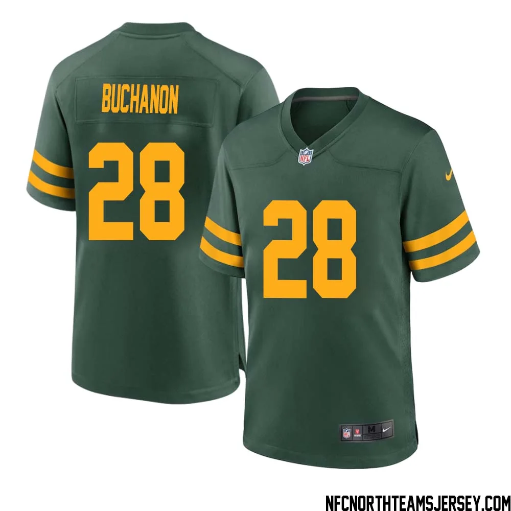 Willie Buchanon No 28 Green Bay Packers Alternate Jersey Green Mens 1