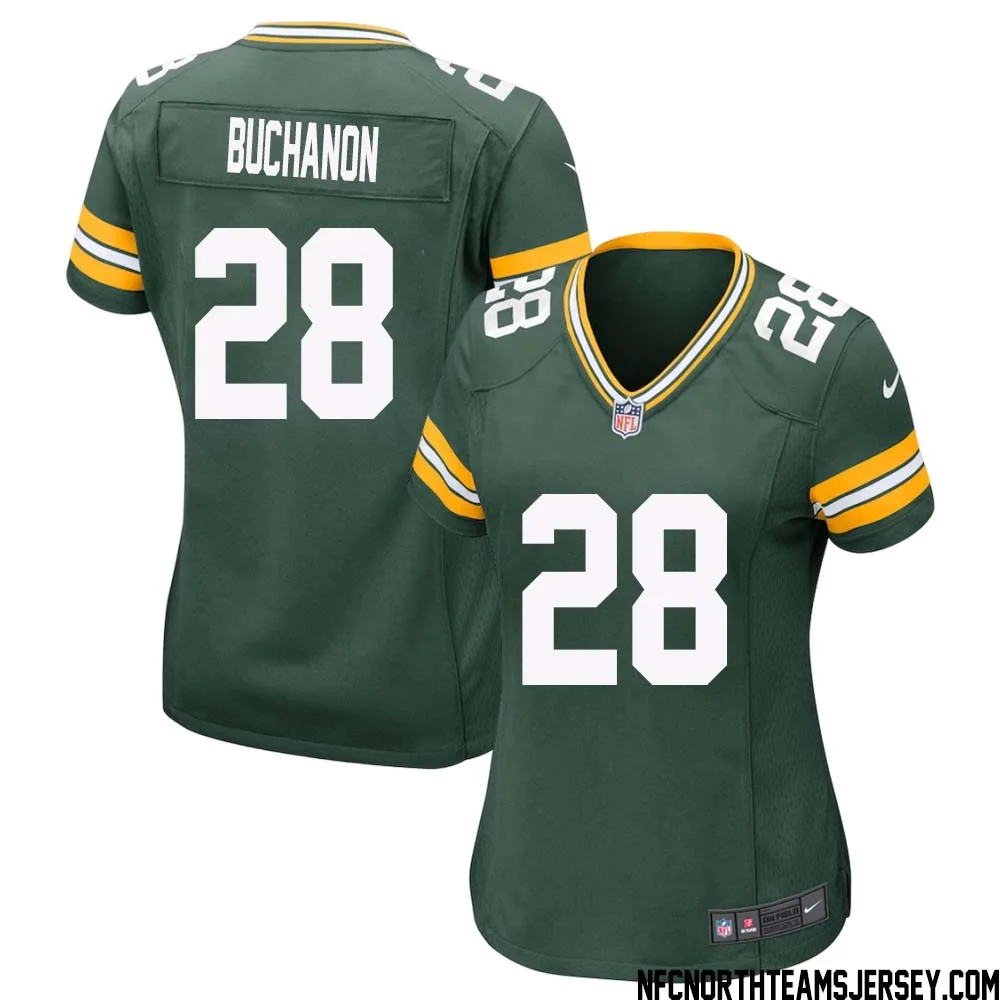 Willie Buchanon No 28 Green Bay Packers Home Game Jersey Womens 1