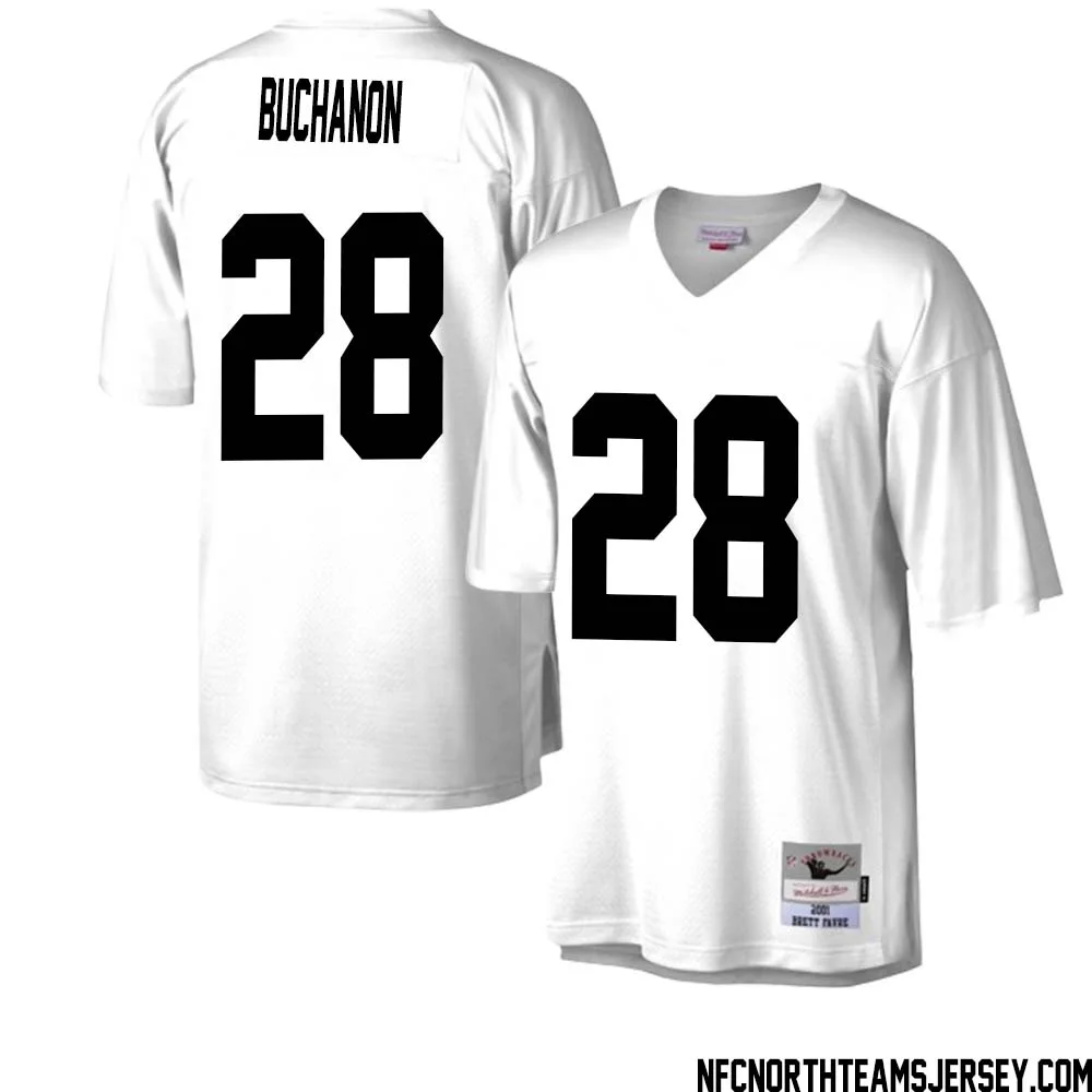 Willie Buchanon No 28 Green Bay Packers Mitchell Ness Legacy Replica Jersey White