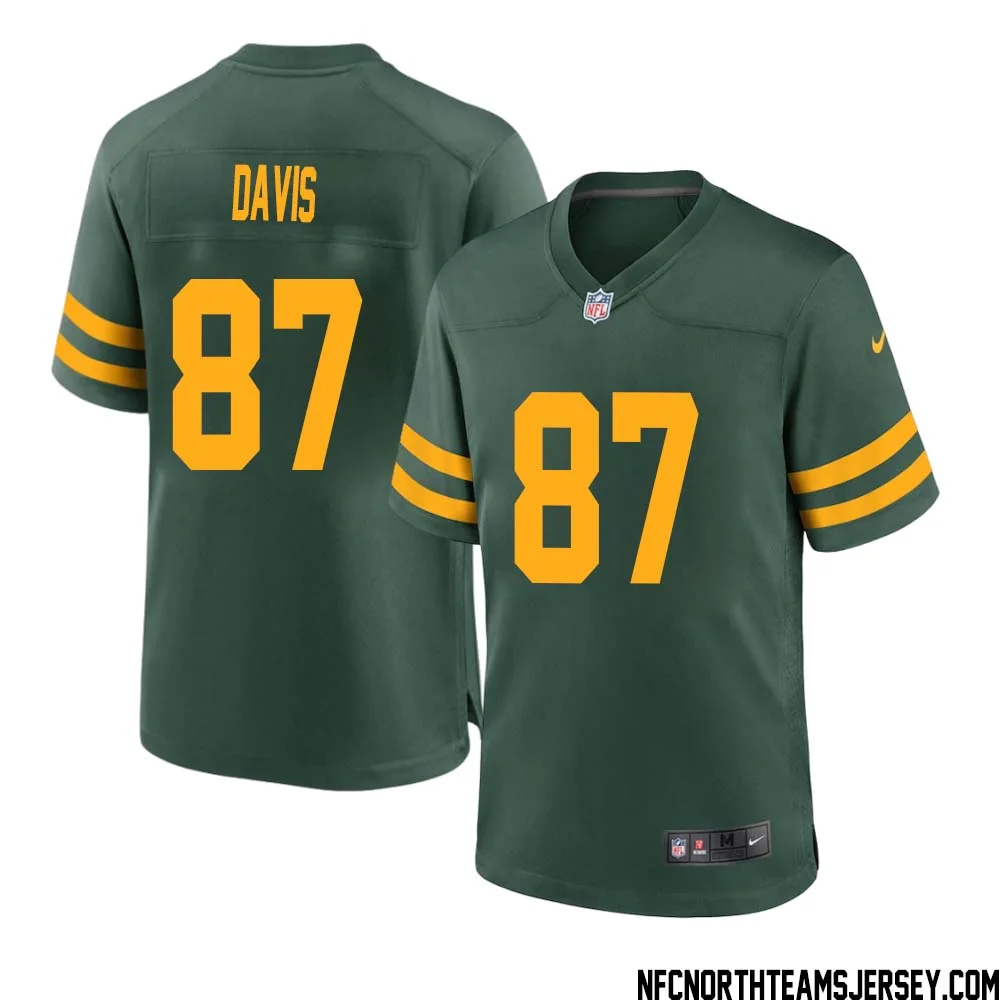 Willie Davis No 87 Green Bay Packers Alternate Jersey Green Mens 1