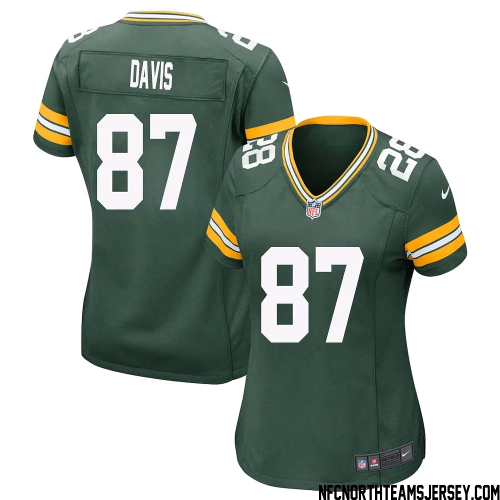 Willie Davis No 87 Green Bay Packers Home Game Jersey Womens 1