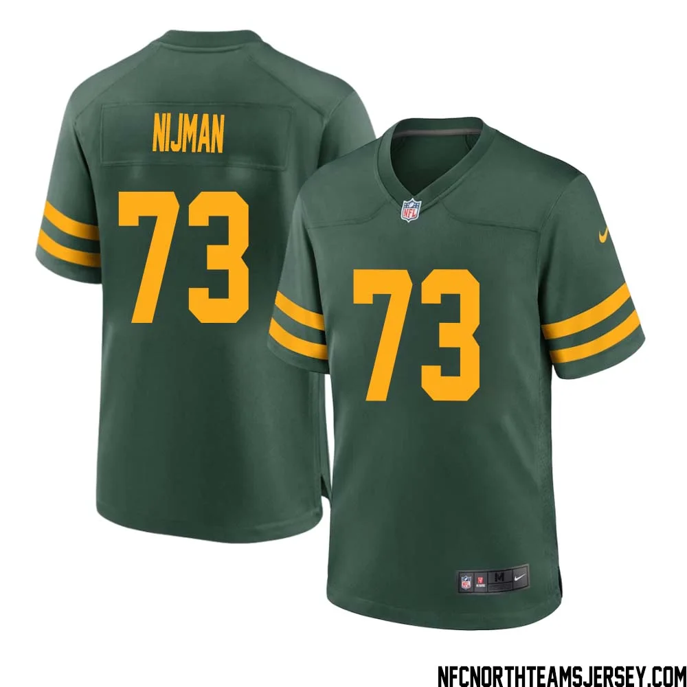 Yosh Nijman No 73 Green Bay Packers Alternate Jersey Green Mens