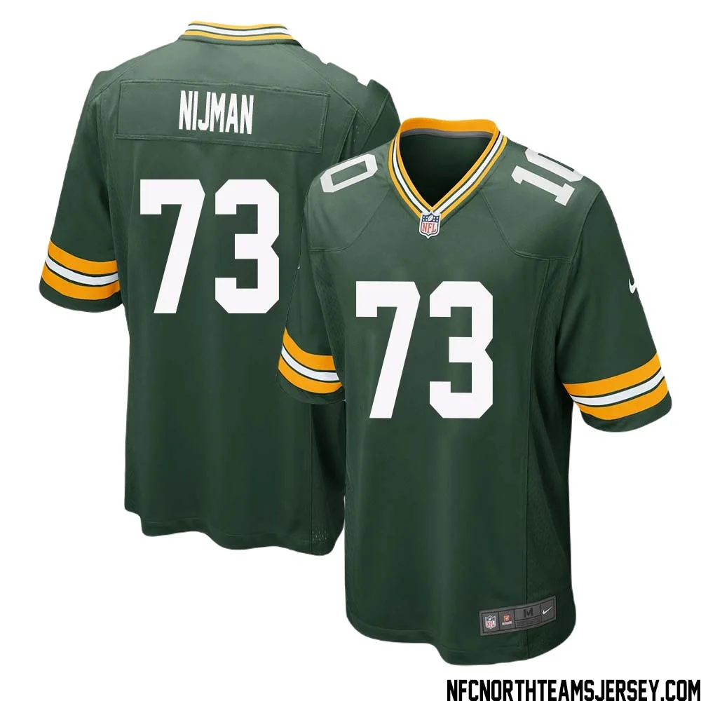 Yosh Nijman No 73 Green Bay Packers Home Game Jersey Mens 1
