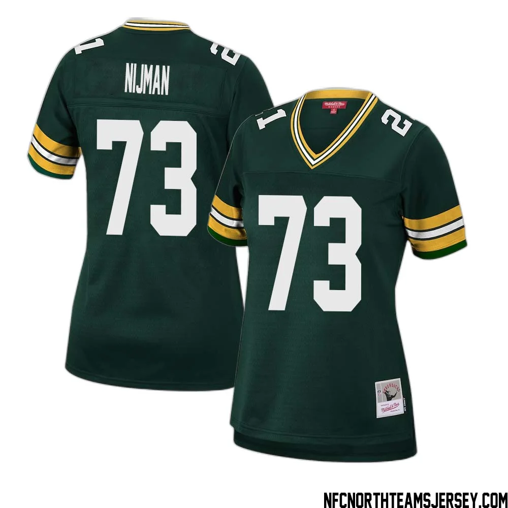 Yosh Nijman No 73 Green Bay Packers Mitchell Ness Women 2010 Legacy Replica Player Jersey Green 1