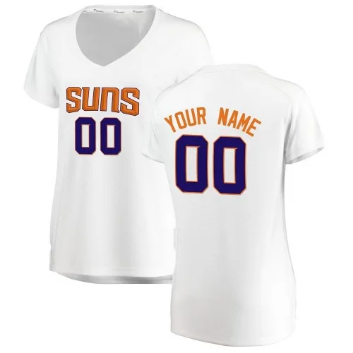 Woman's Phoenix Suns Swingman White Custom Fast Break Jersey - Association Edition - -