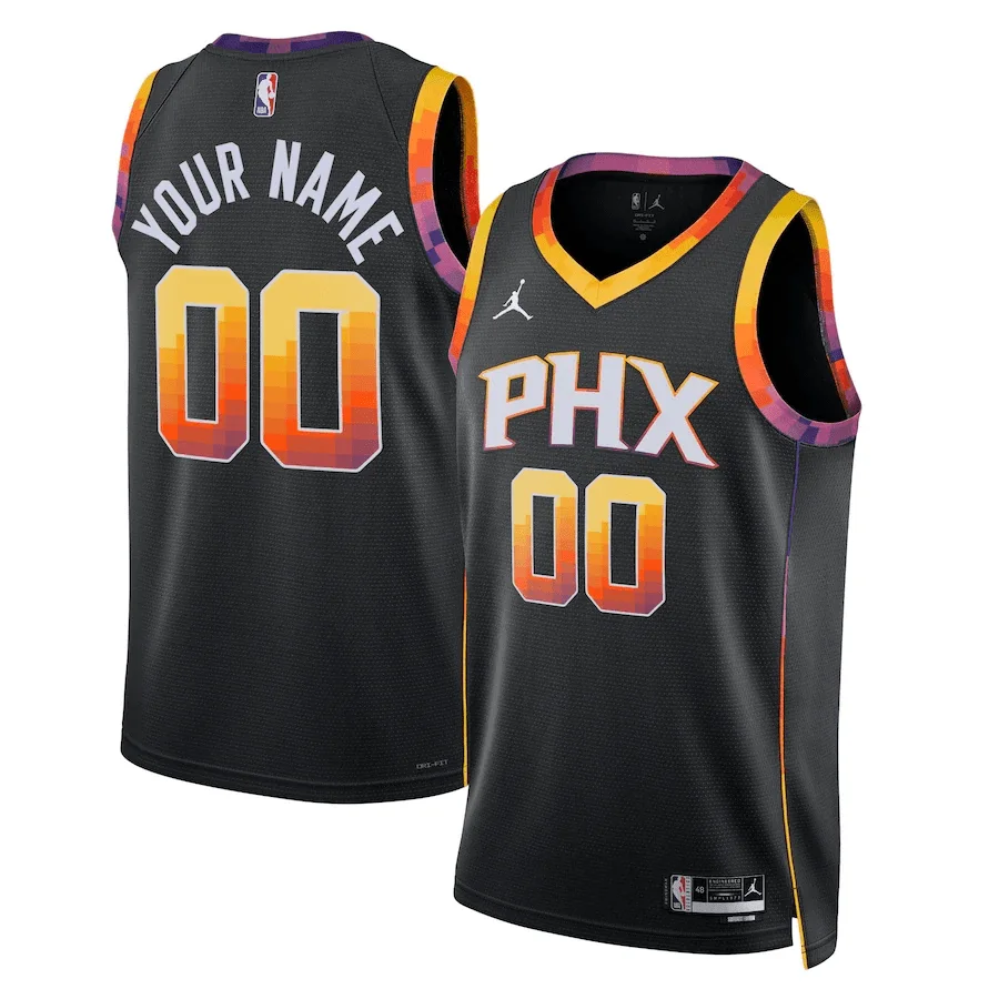 Youth's #00 Phoenix Suns Custom Statet Swingman Jersey 2022-23 -