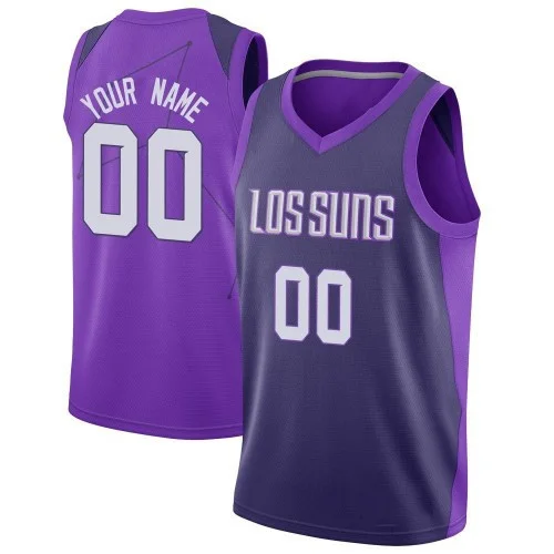 Youth's Phoenix Suns Swingman Purple Custom Jersey - City Edition - -