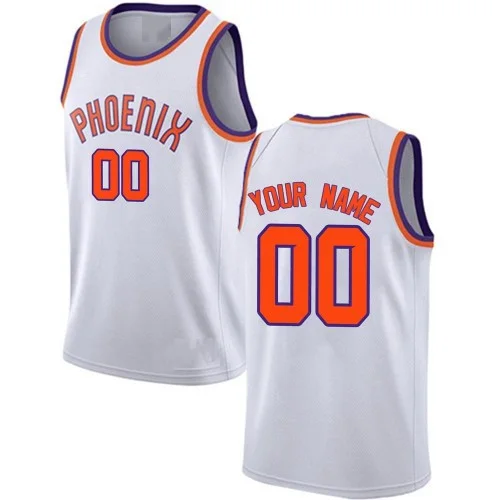 Youth's Phoenix Suns Swingman White Custom Jersey - Association Edition - -