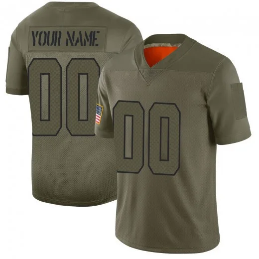 Youth's Custom Seattle Seahawks 2019 Salute to Service Jersey - Limited Camo -