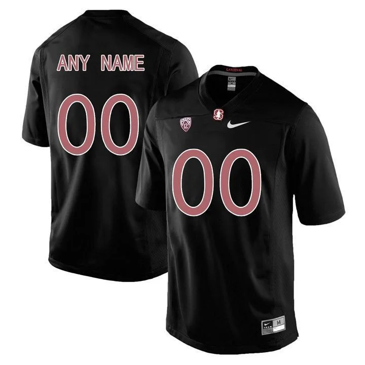 Stanford Football Jersey Custom for Youth's Stanford Cardinal Black Custom Jersey -