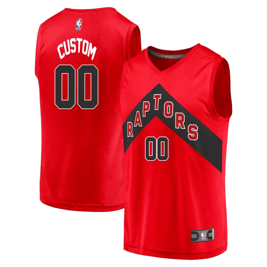 Custom Toronto Raptors Branded Fast Break Player Jersey - Icon Edition - Red -