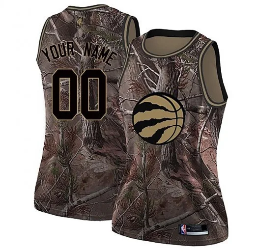 Woman's Custom Toronto Raptors Swingman Camo Realtree Collection Jersey -