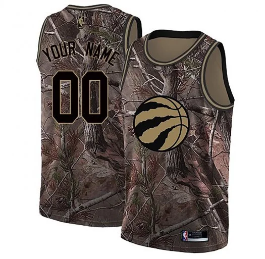 Youth's Custom Toronto Raptors Swingman Camo Realtree Collection Jersey -