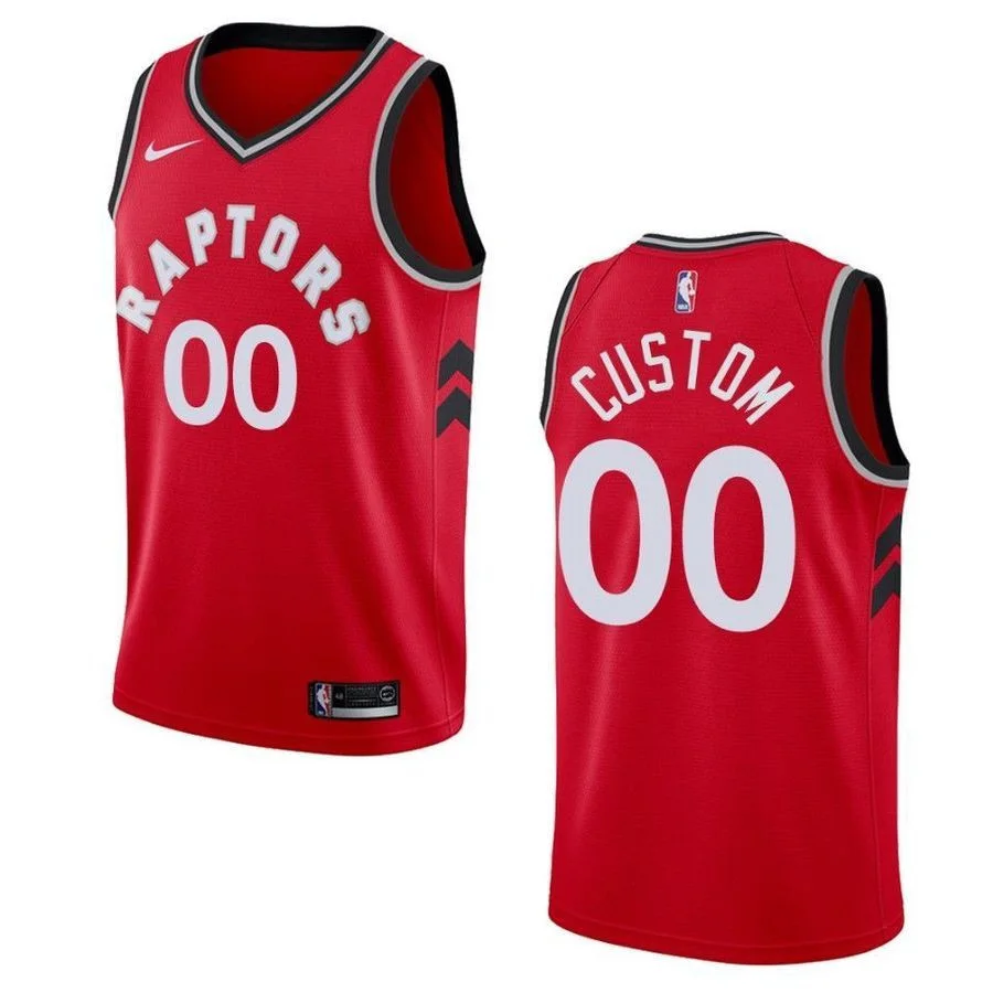 Youth's TORONTO RAPTORS #00 CUSTOM ICON SWINGMAN JERSEY - RED -