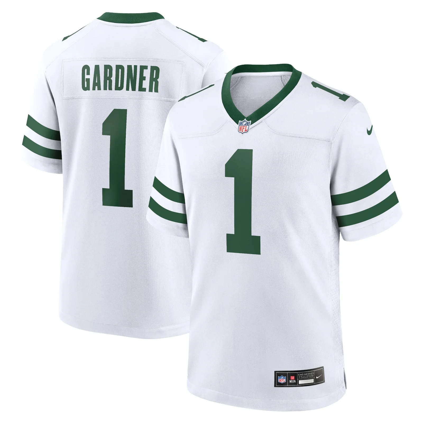 Men'sAhmad Sauce Gardner New York Jets Legacy Player Game Jersey - White -