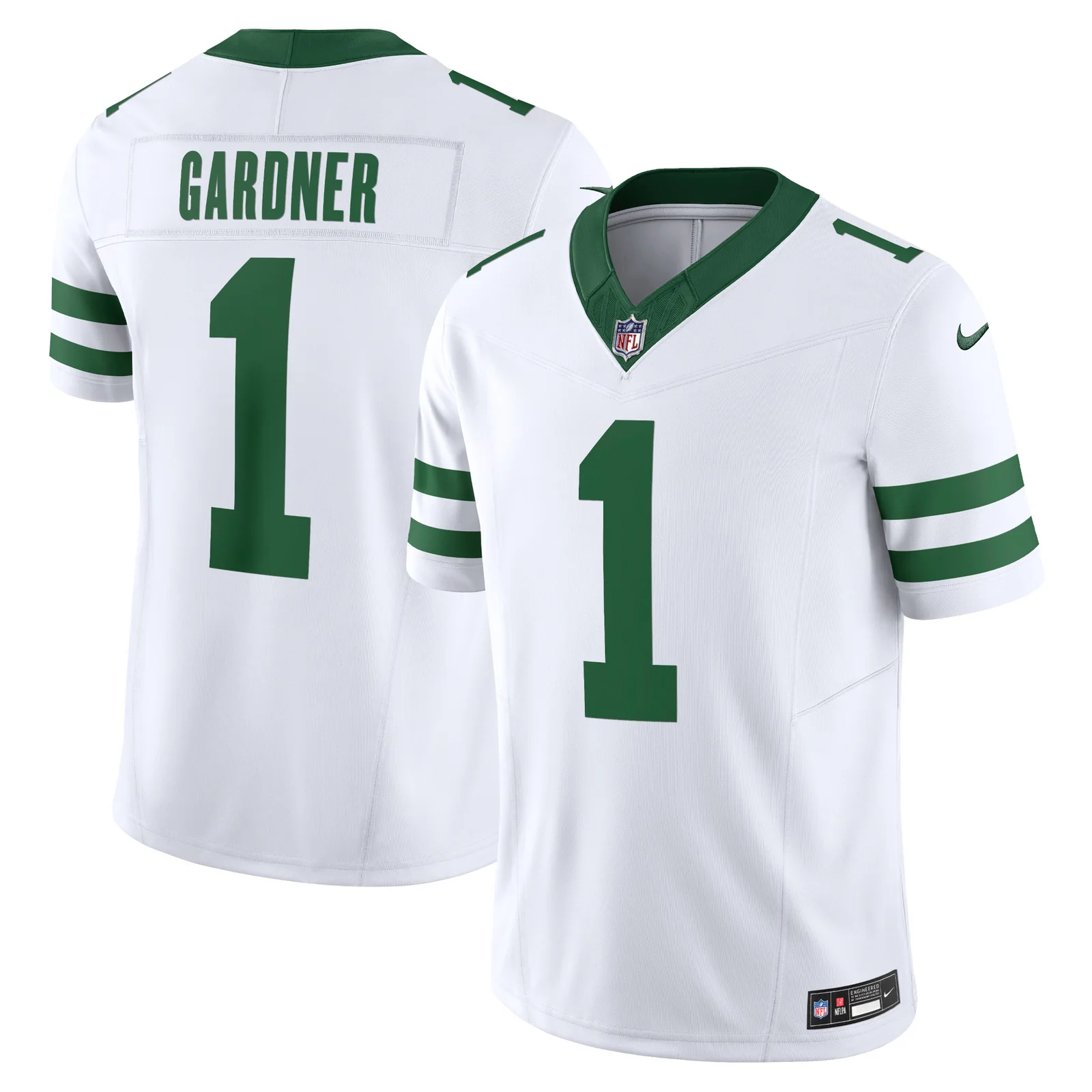 Men'sAhmad Sauce Gardner New York Jets Legacy Vapor F.U.S.E. Limited Jersey - White -