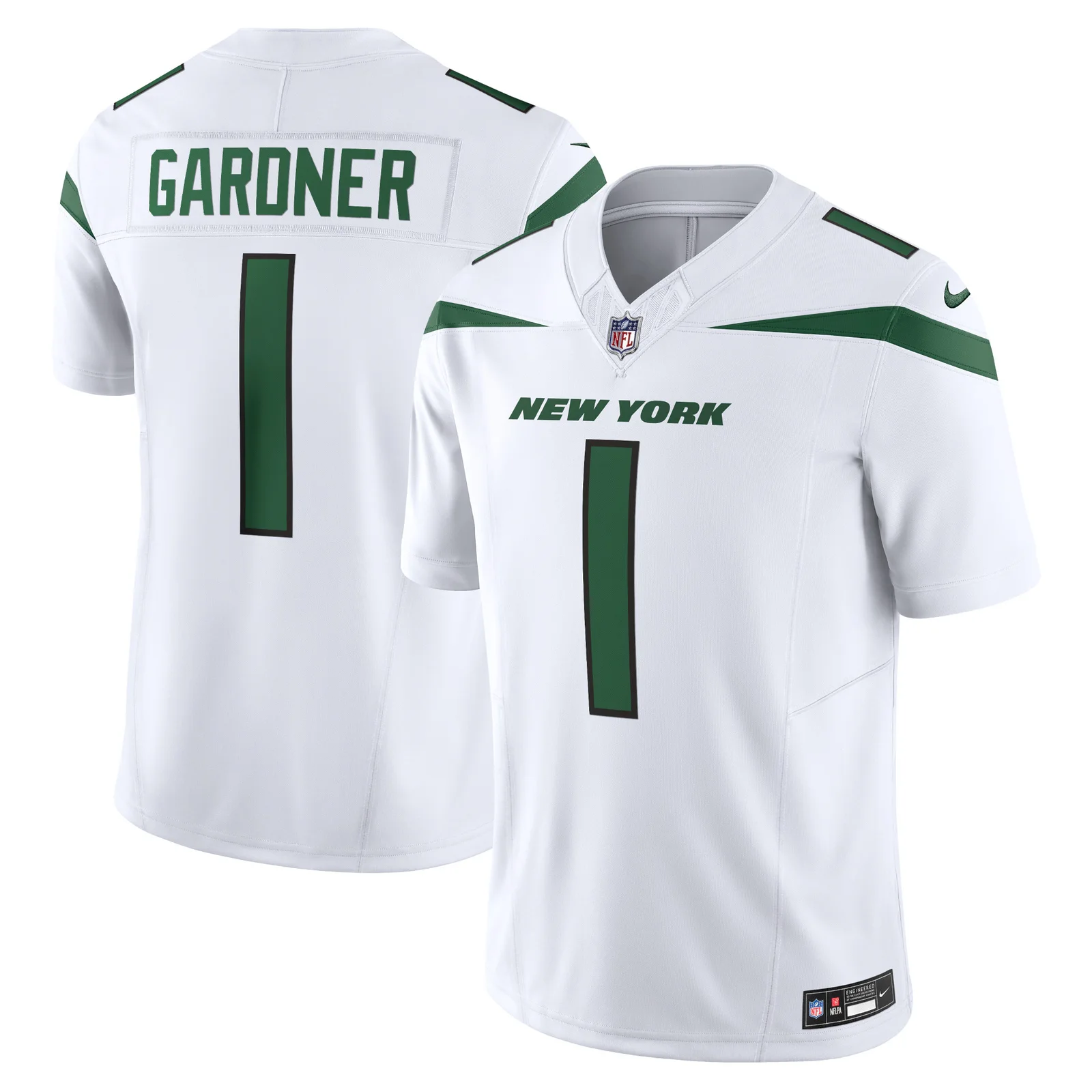 Men'sAhmad Sauce Gardner New York Jets Vapor F.U.S.E. Limited Jersey - White -