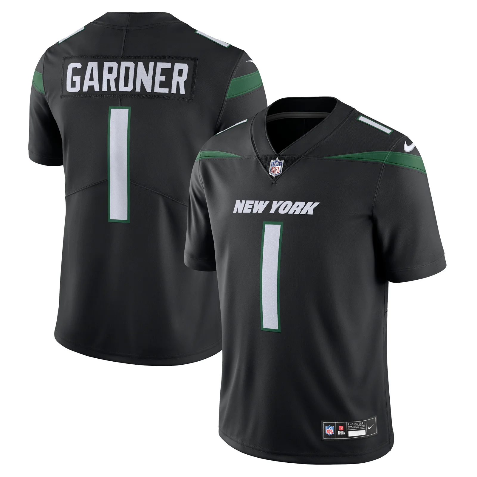 Men'sAhmad Sauce Gardner New York Jets  Vapor Untouchable Limited Jersey - Black -