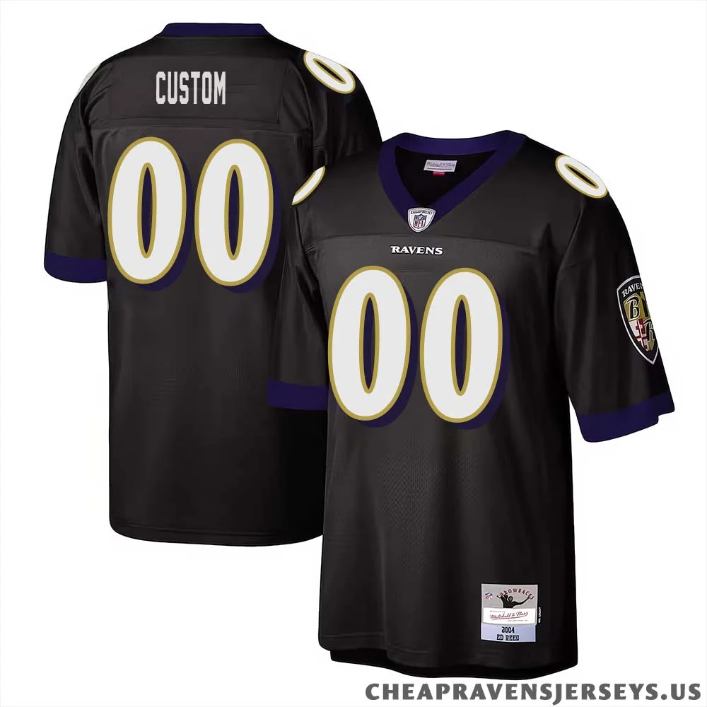 Custom Baltimore Ravens Mitchell & Ness Legacy  Jersey - Black
