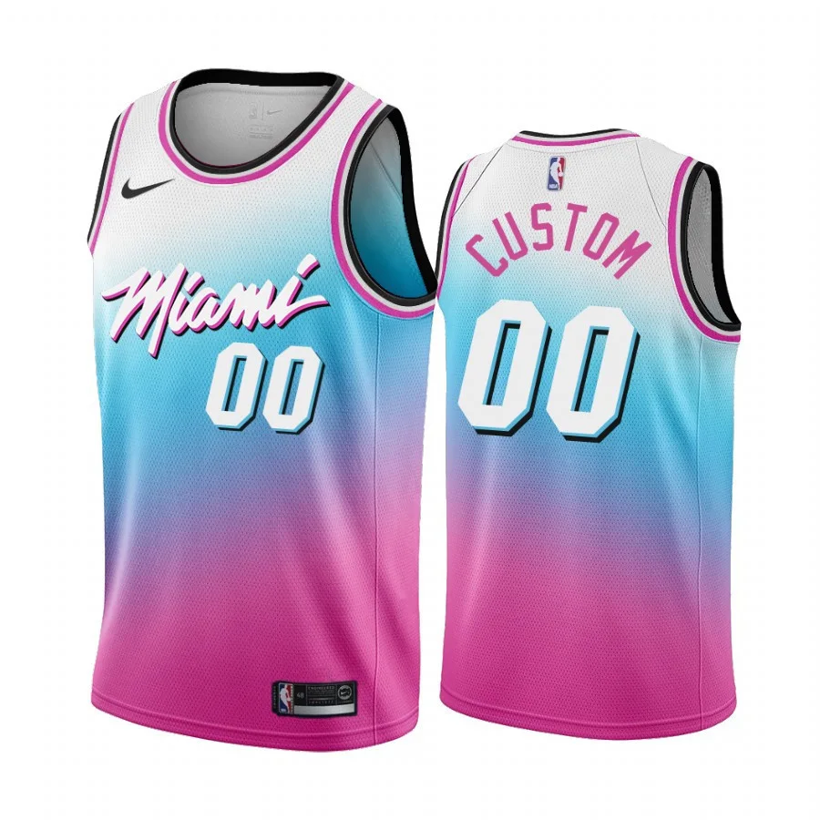 Men's Custom Miami Heat NBA City Edition Jersey -
