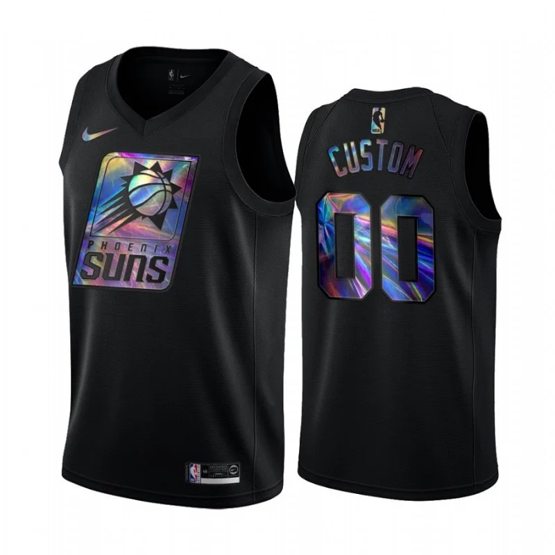 Men's Custom NBA Phoenix Suns Trikot Benutzerdefinierte Iridescent HWC Collection Swingman -
