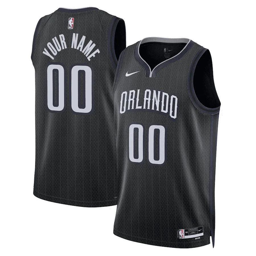 Men's Custom Orlando Magic Black 2022/23 Swingman Jersey - City Edition -
