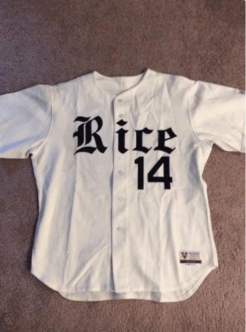 Men's Custom Rice Owls  Baseball Jersey -