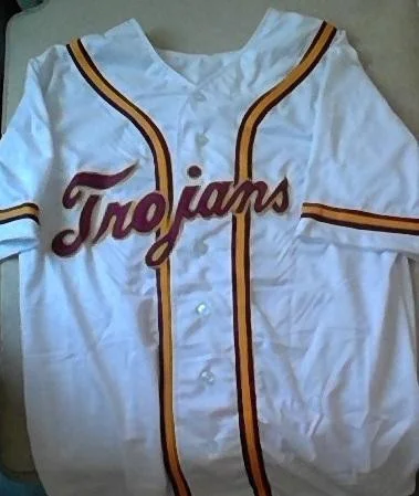 Men's Custom USC Trojans Baseball Jersey -