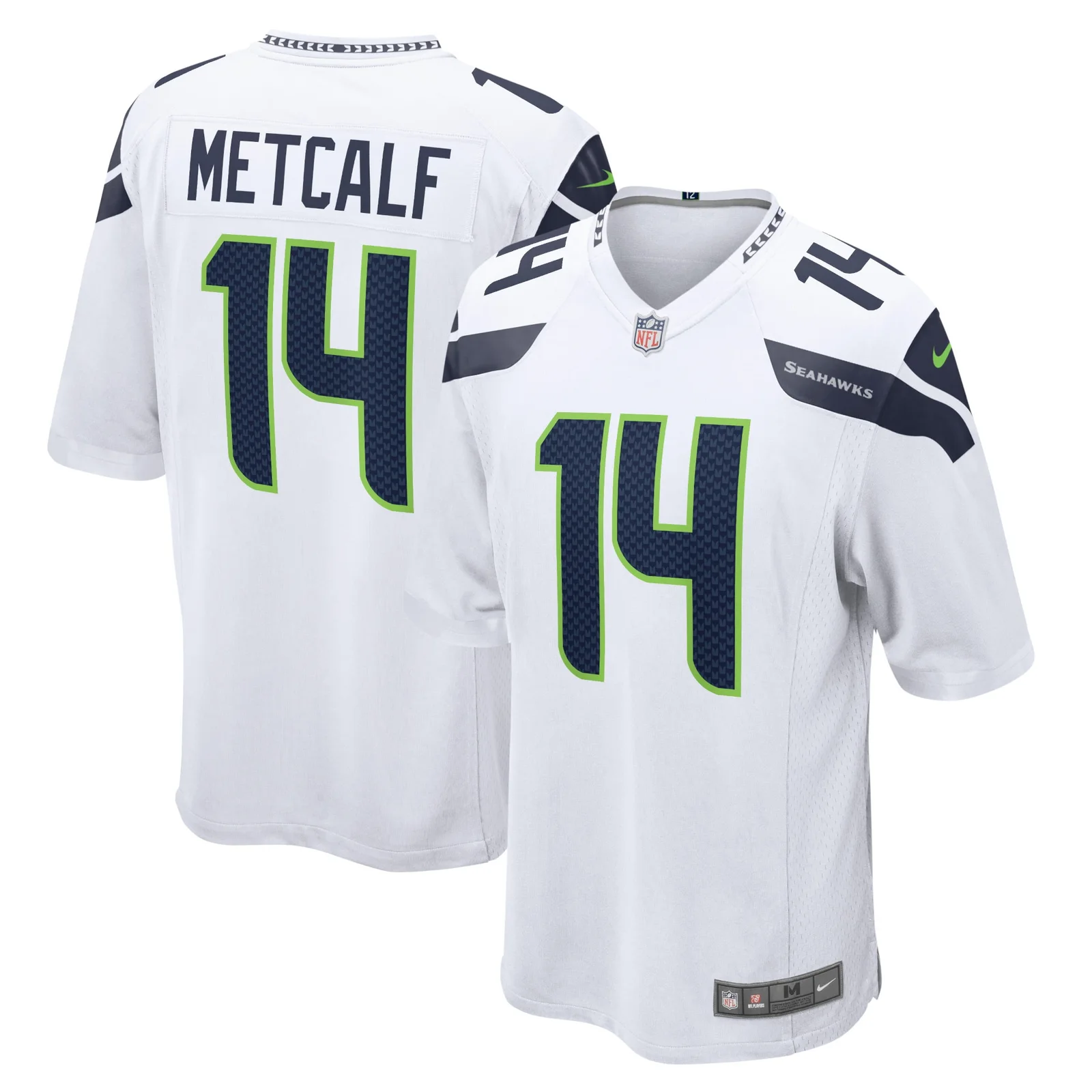 Men's DK Metcalf Seattle Seahawks Game Jersey - White -