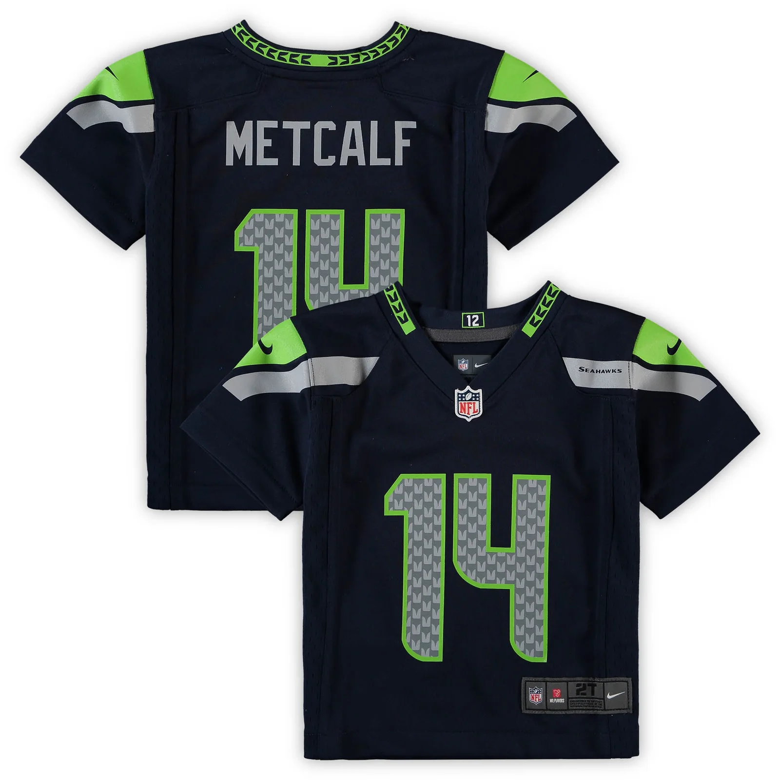 Men's DK Metcalf Seattle Seahawks Toddler Game Jersey - Navy -