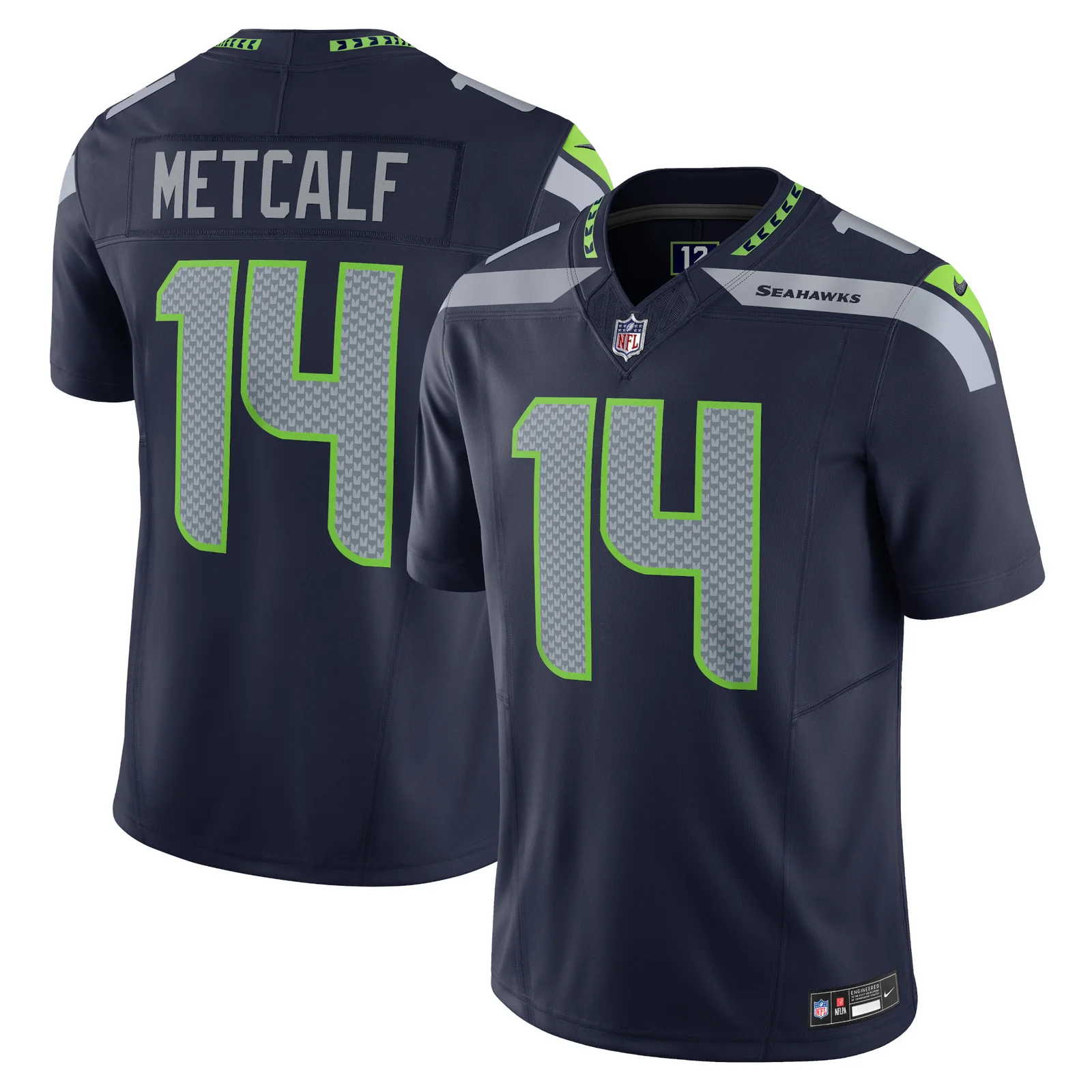 Men's DK Metcalf Seattle Seahawks Vapor F.U.S.E. Limited Jersey - College Navy -