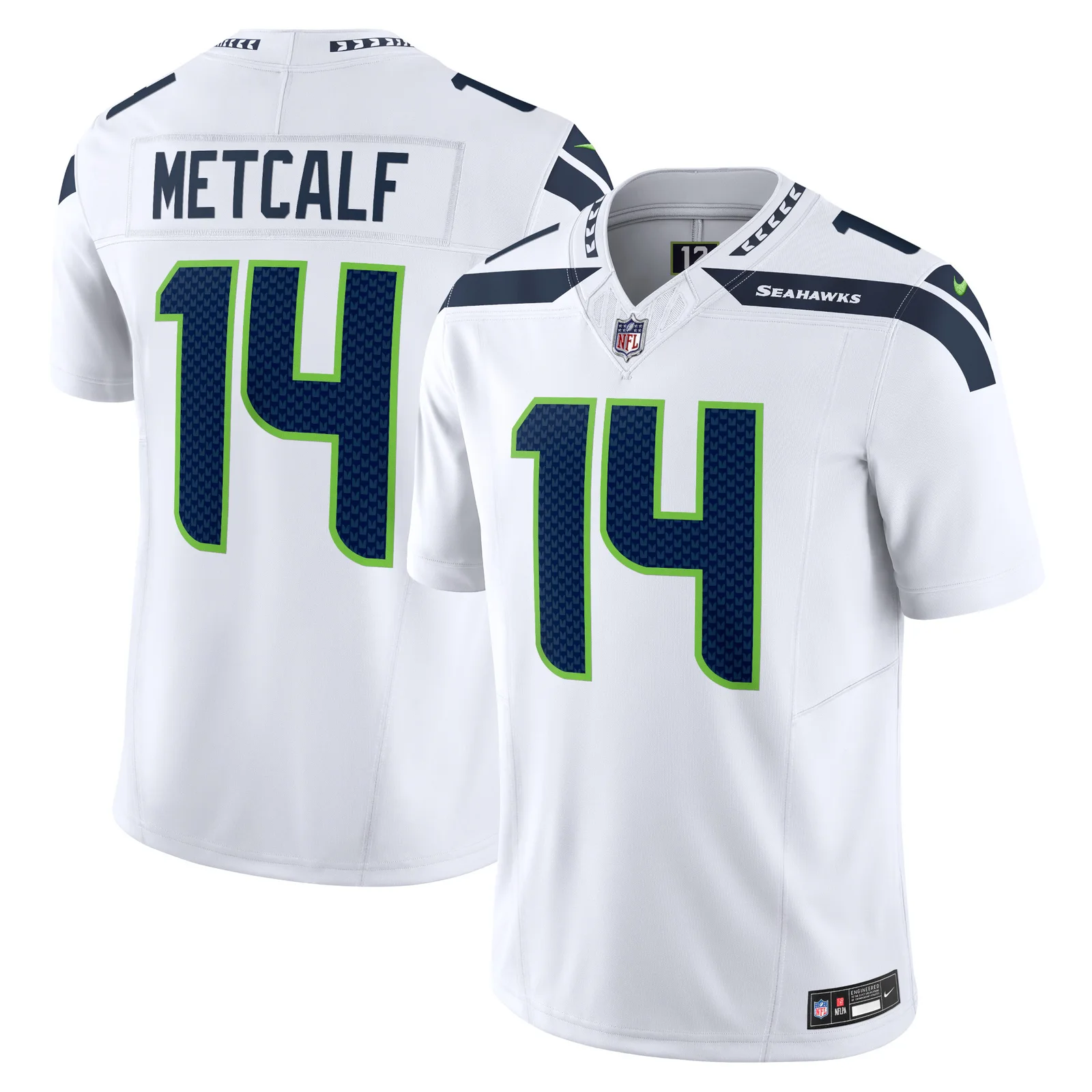 Men's DK Metcalf Seattle Seahawks Vapor F.U.S.E. Limited Jersey - White -