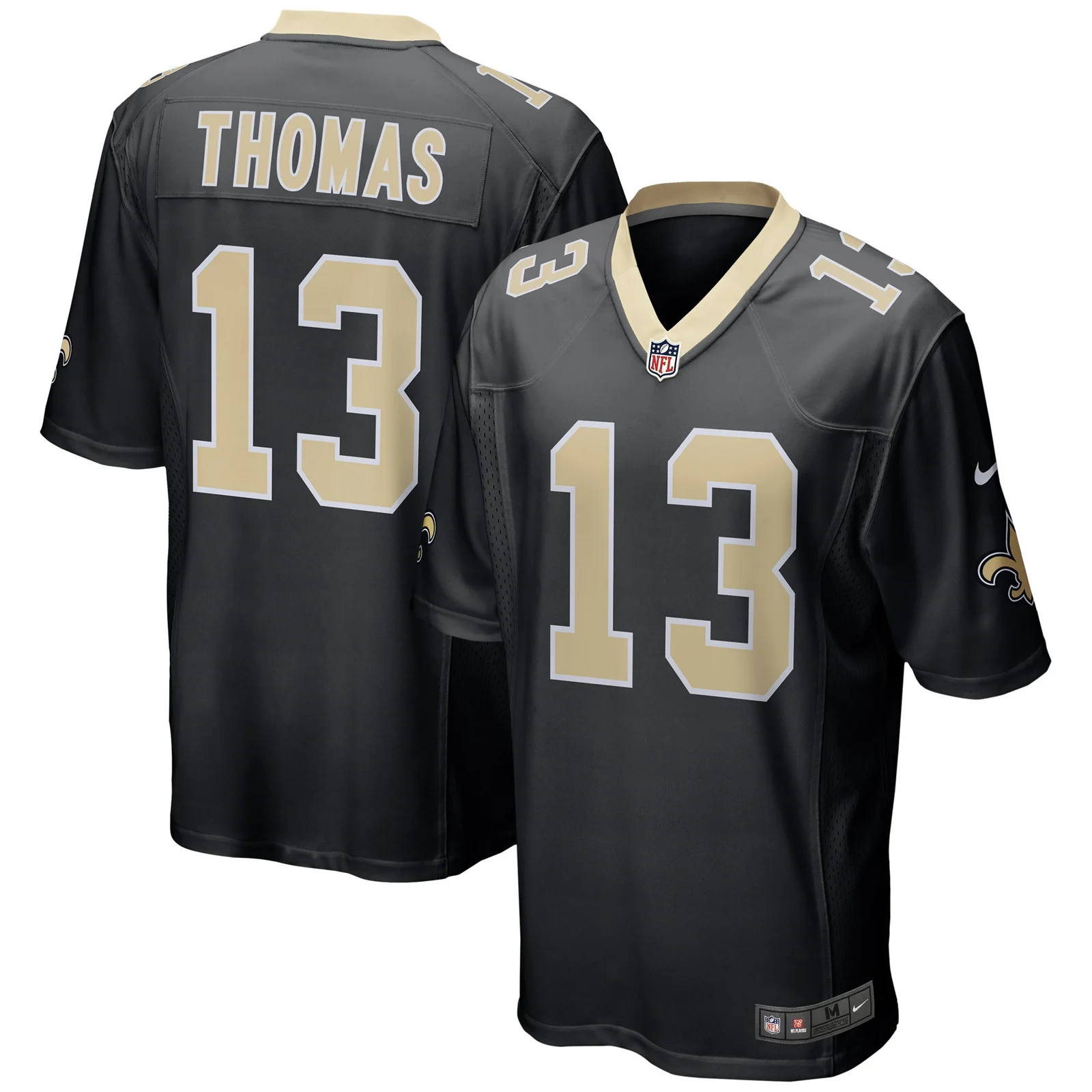 Men's Michael Thomas New Orleans Saints Team Color Game Jersey - Black -