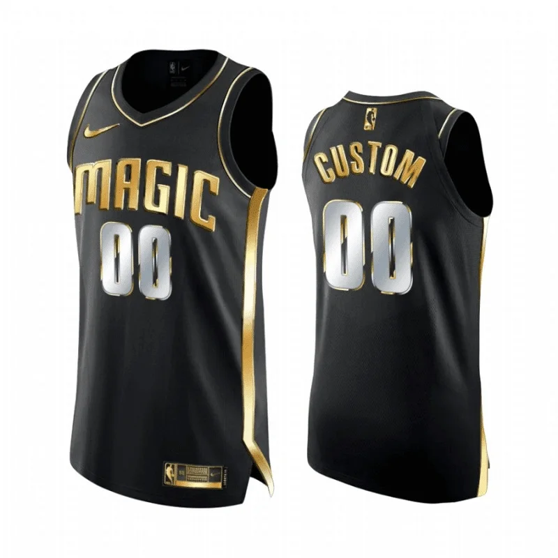 Men's NBA Orlando Magic Jersey Custom 2020 21 Black Golden Edition Swingman -