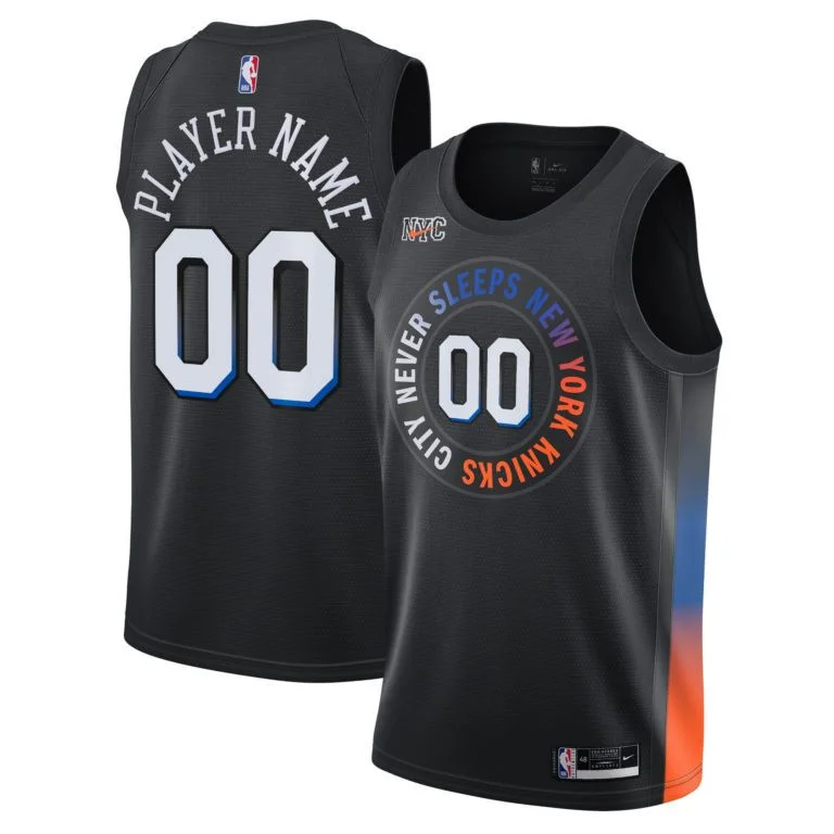 Men's New York Knicks 2021 City Edition Swingman Custom Jersey - -