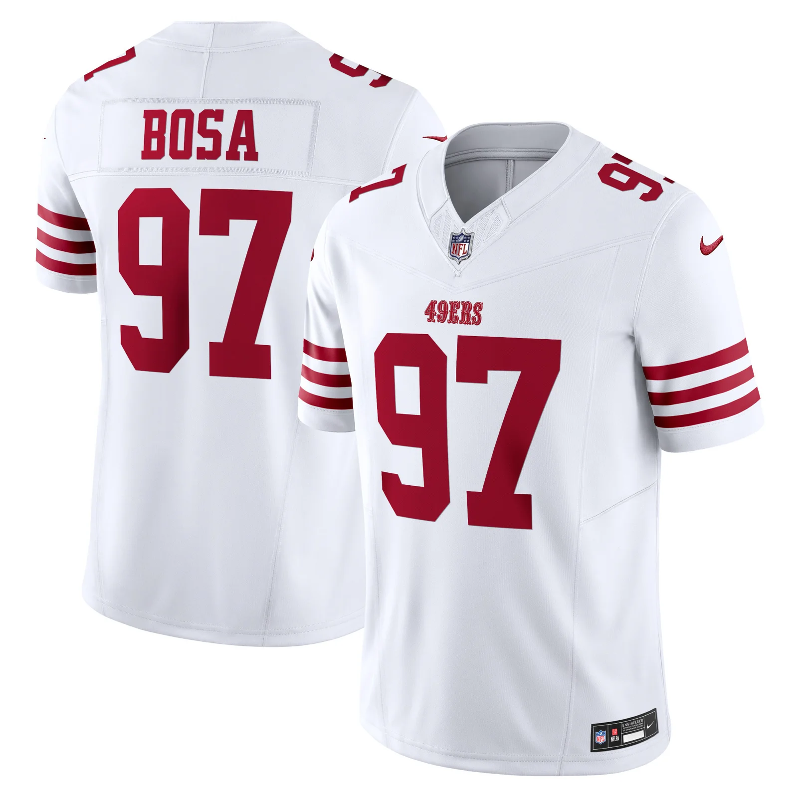 Men's Nick Bosa San Francisco 49ers  Vapor F.U.S.E. Limited Jersey - White -