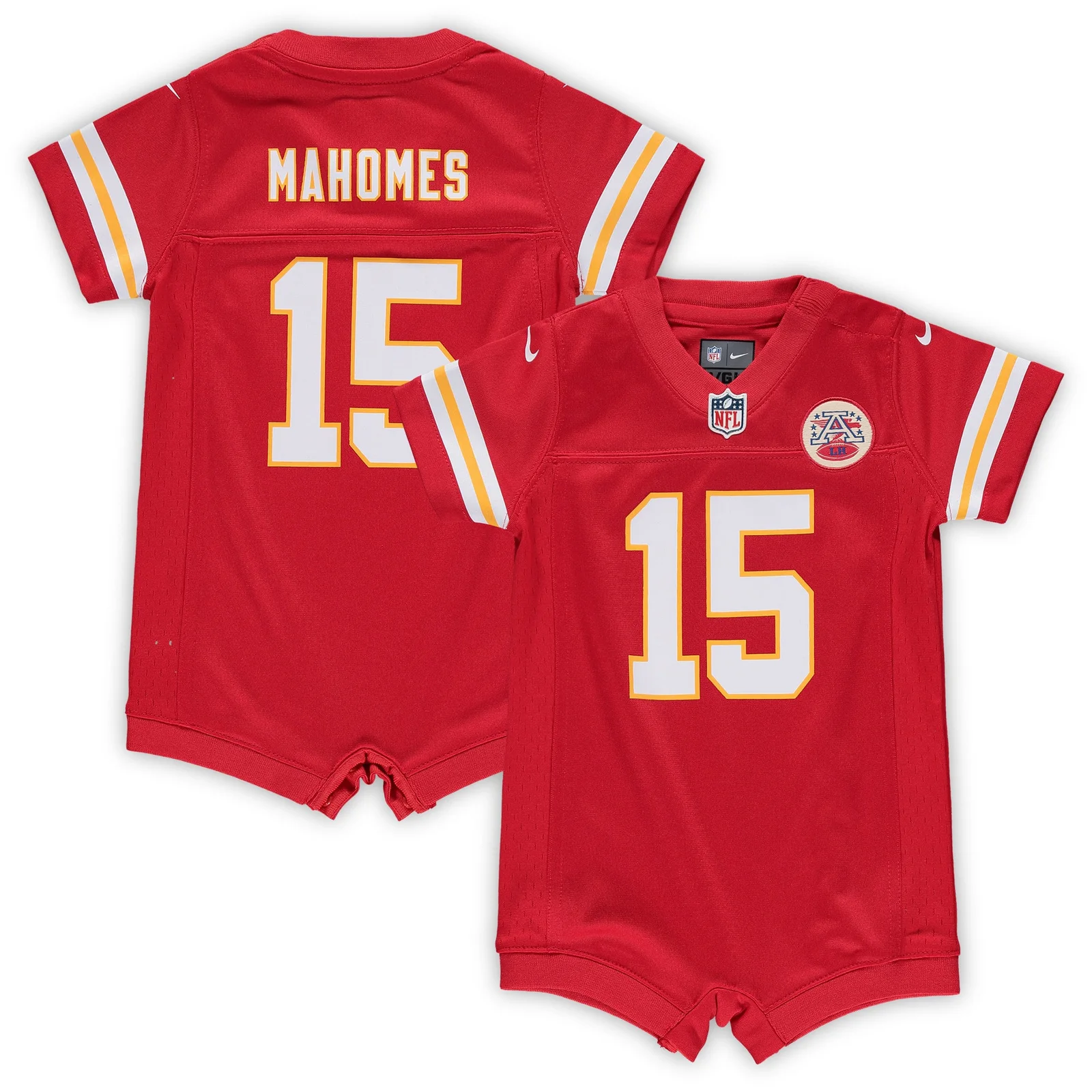 Men's Patrick Mahomes Kansas City Chiefs Infant Romper Jersey - Red -