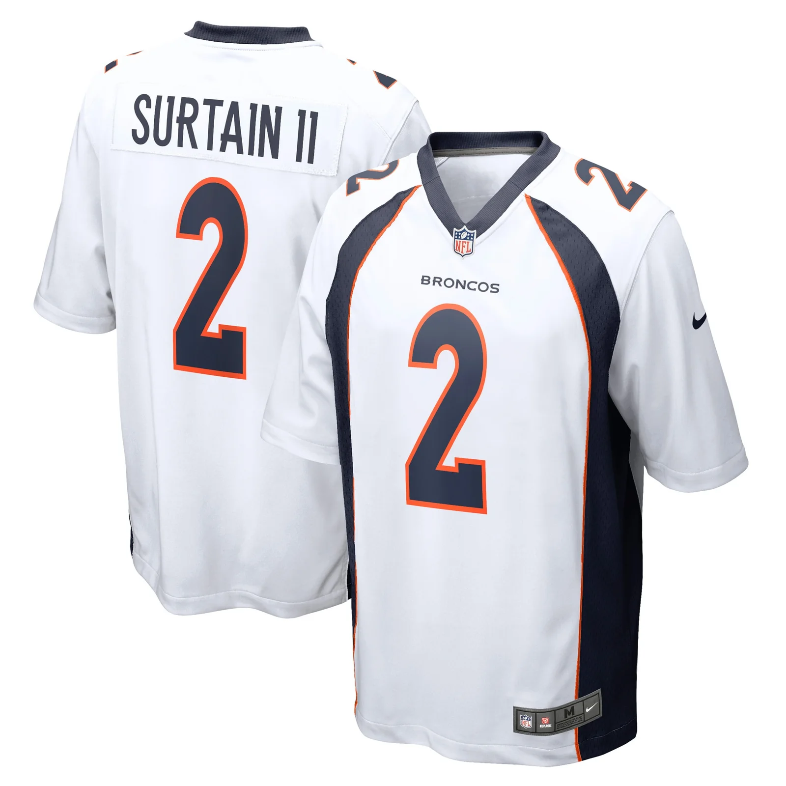 Men's Patrick Surtain II Denver Broncos  Game Jersey - White -
