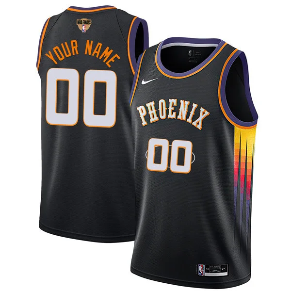 Men's Phoenix Suns The Valley NBA Finals Patch 2021 Custom Jersey - All Stitched -
