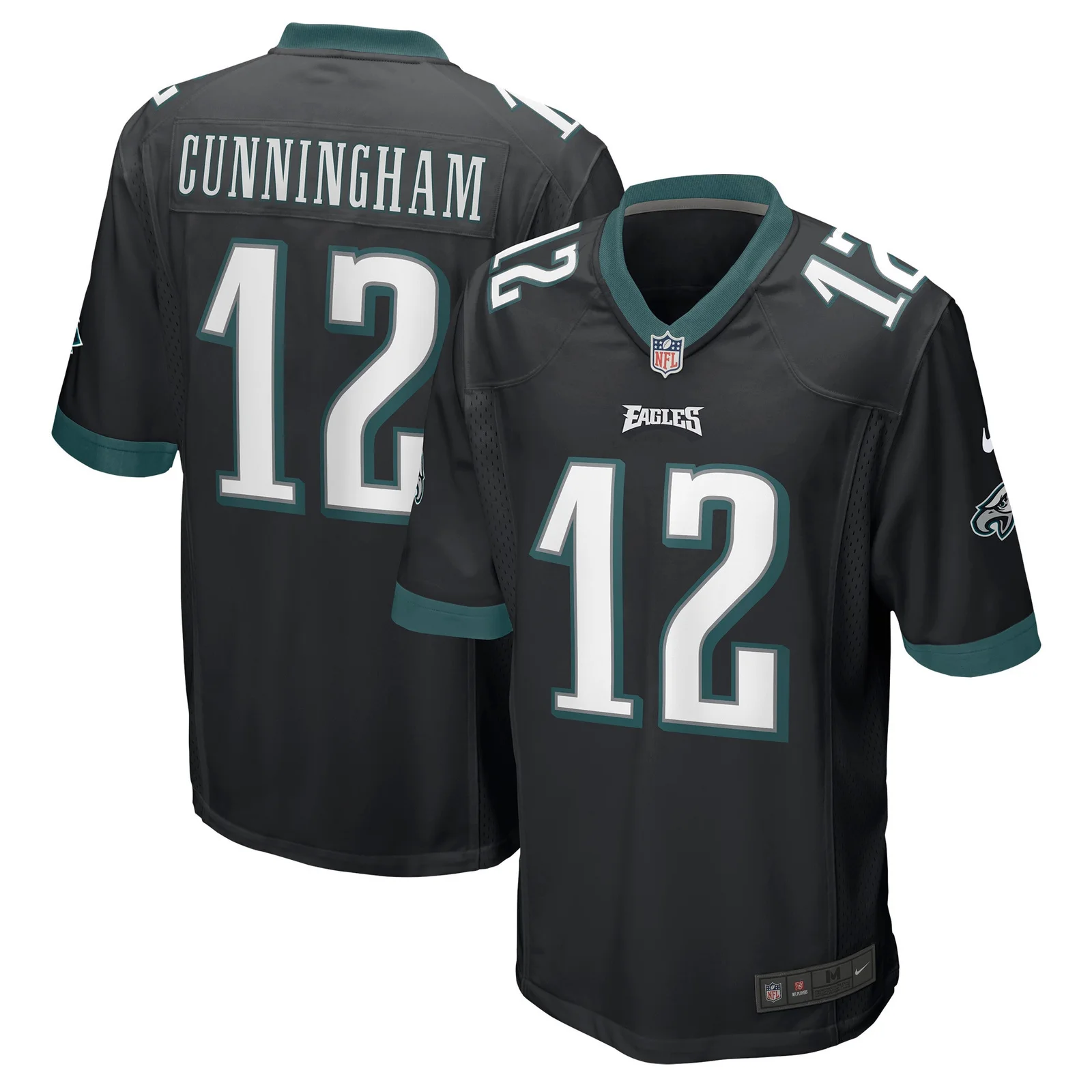 Men's Randall Cunningham Philadelphia Eagles Retired Player Alternate Game Jersey - Black -