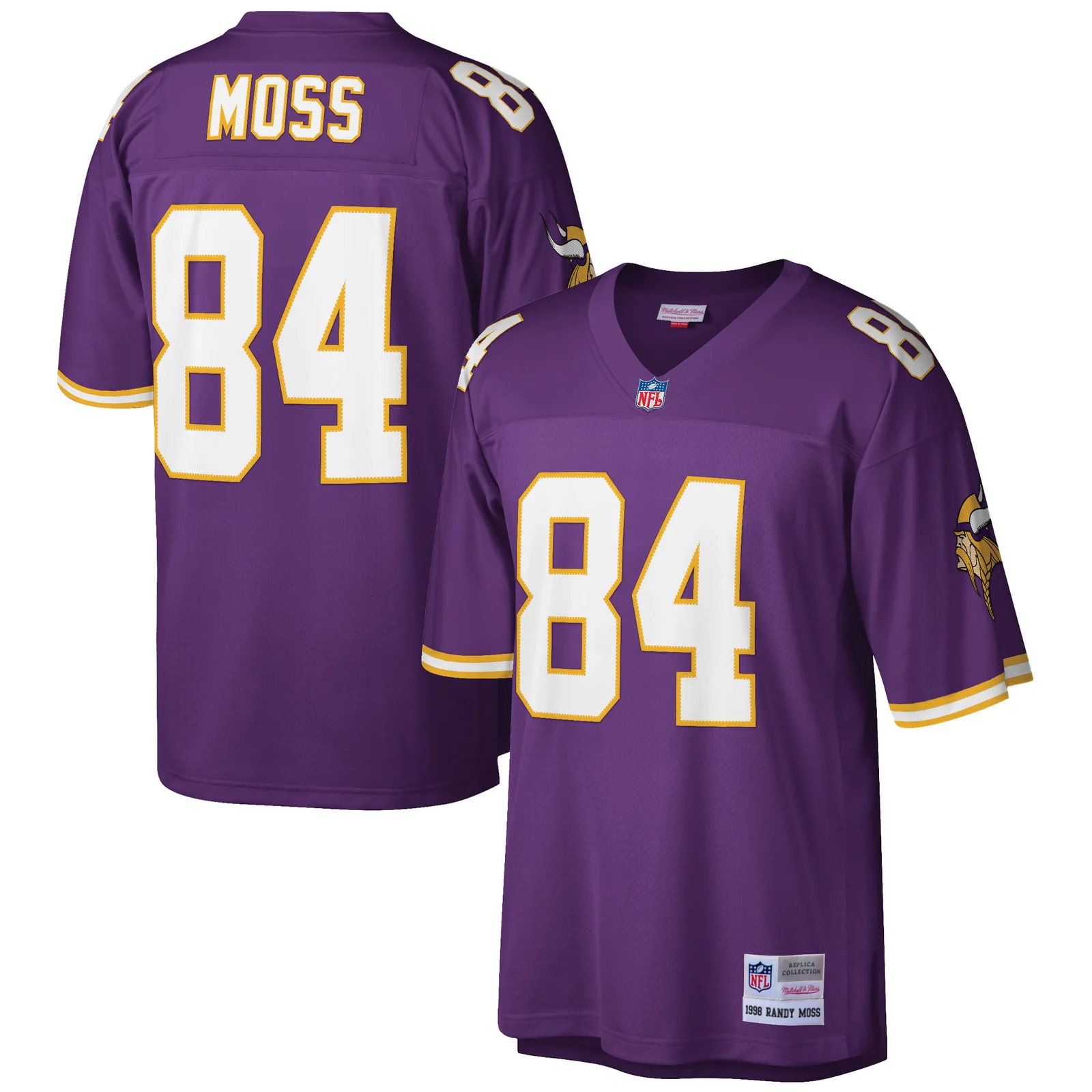 Men's Randy Moss Minnesota Vikings Mitchell &amp; Ness Retired Player Legacy  Jersey - Purple