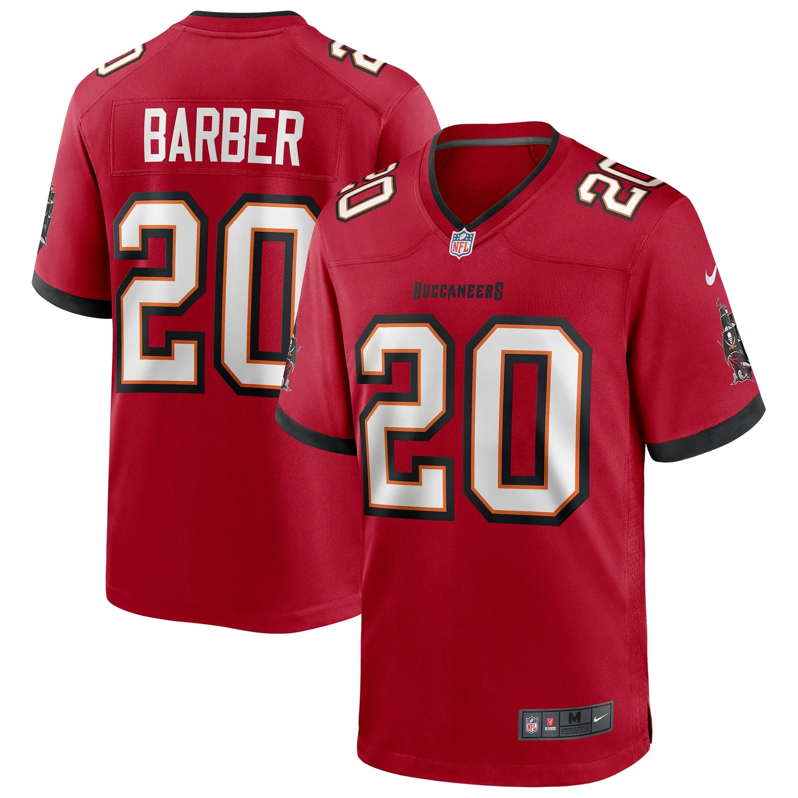 Men's Ronde Barber Tampa Bay Buccaneers Game Retired Player Jersey - Red -
