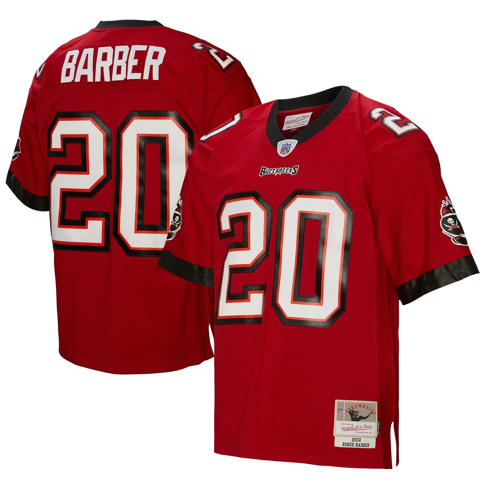 Men's Ronde Barber Tampa Bay Buccaneers Mitchell &amp; Ness 2002 Legacy Retired Player Jersey - Red -