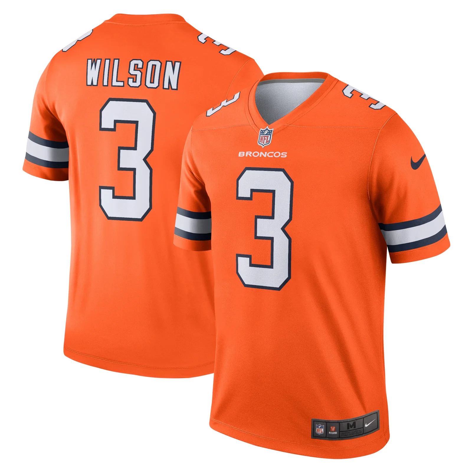 Men's Russell Wilson Denver Broncos Alternate Legend Jersey - Orange -