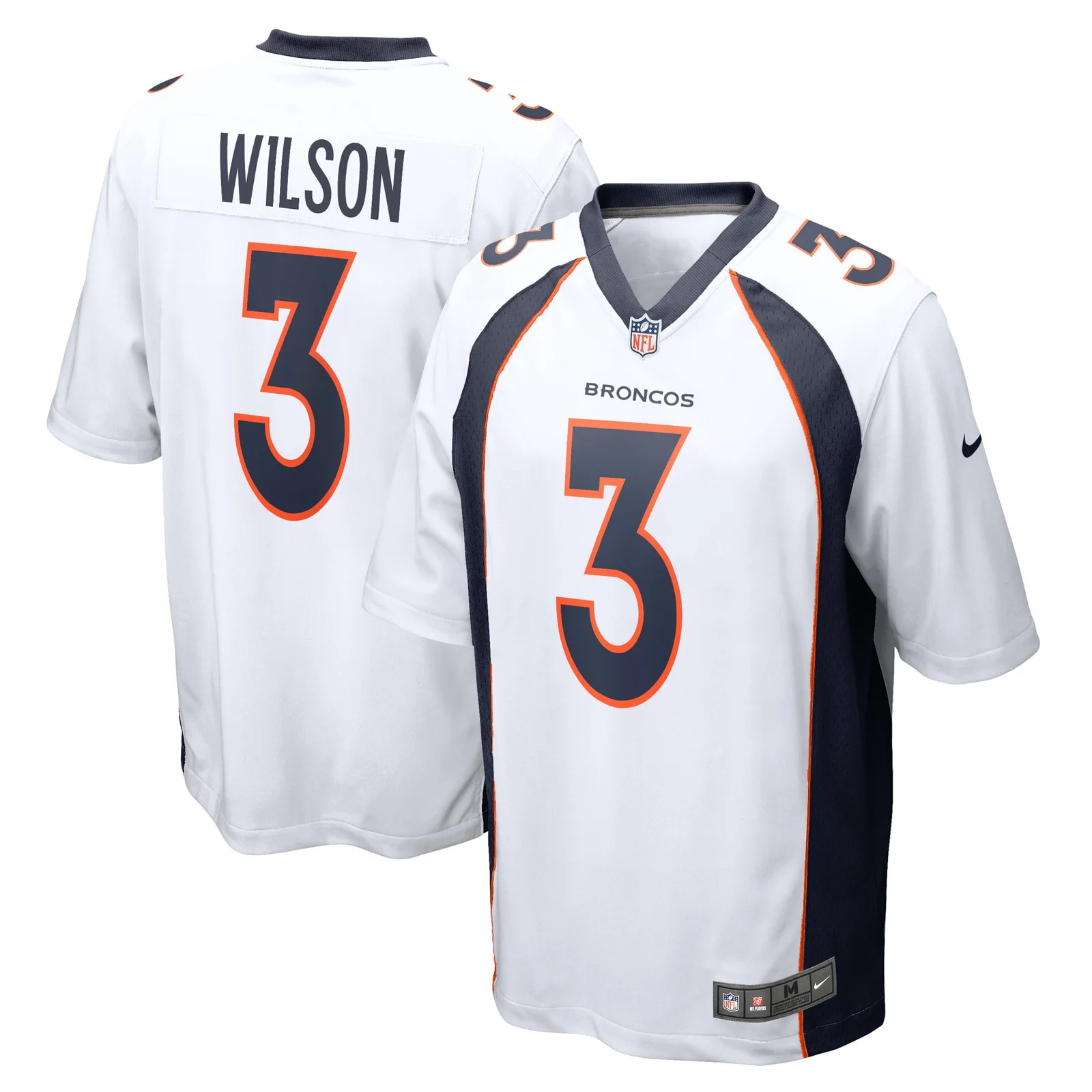 Men's Russell Wilson Denver Broncos Game Jersey - White -