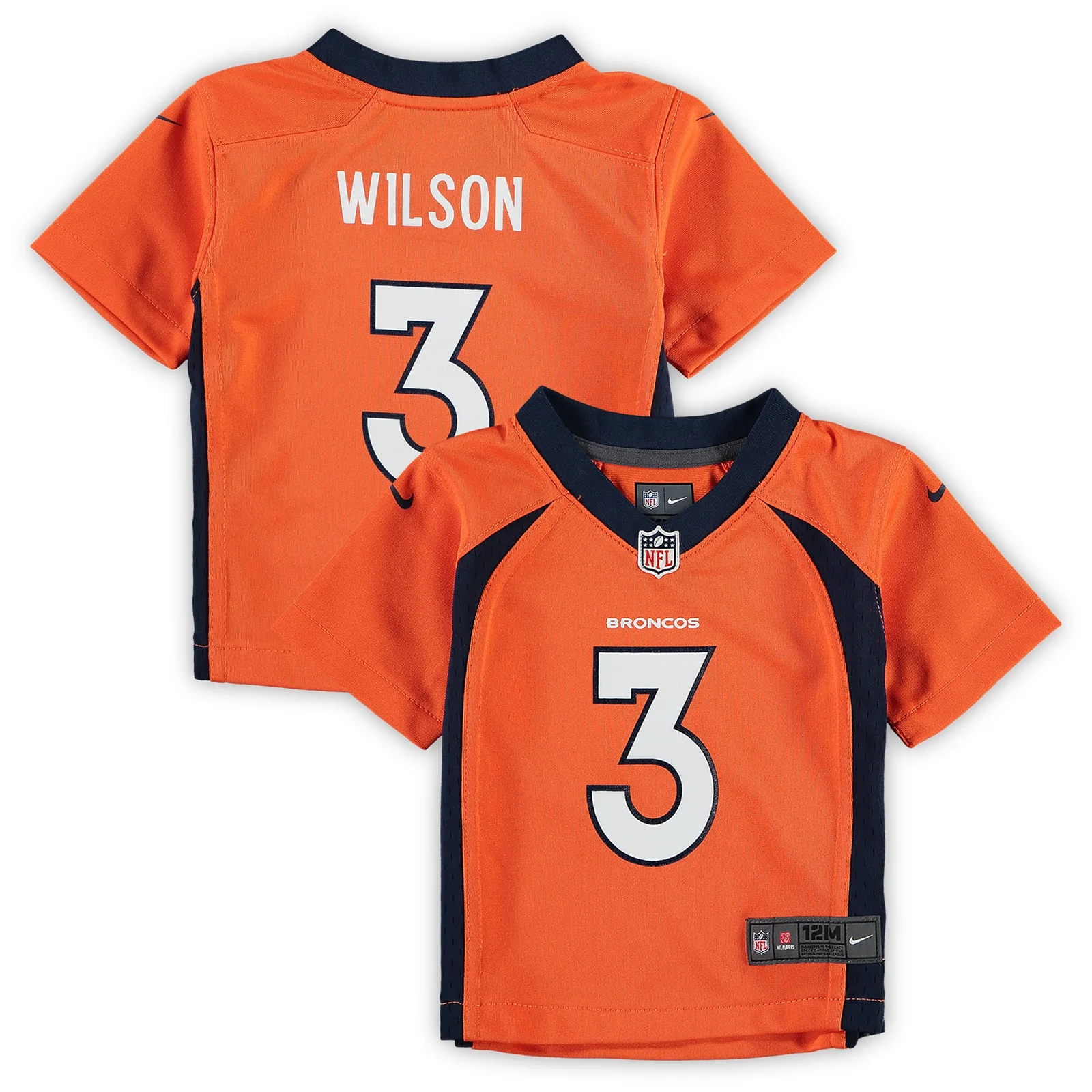 Men's Russell Wilson Denver Broncos Infant Game Jersey - Orange -