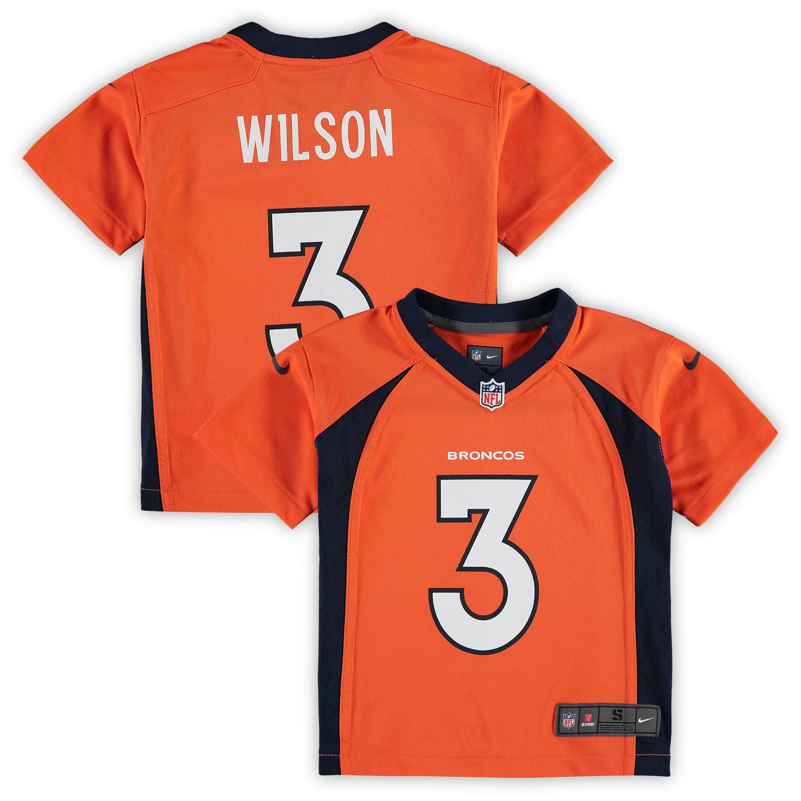 Men's Russell Wilson Denver Broncos Preschool Game Jersey - Orange -