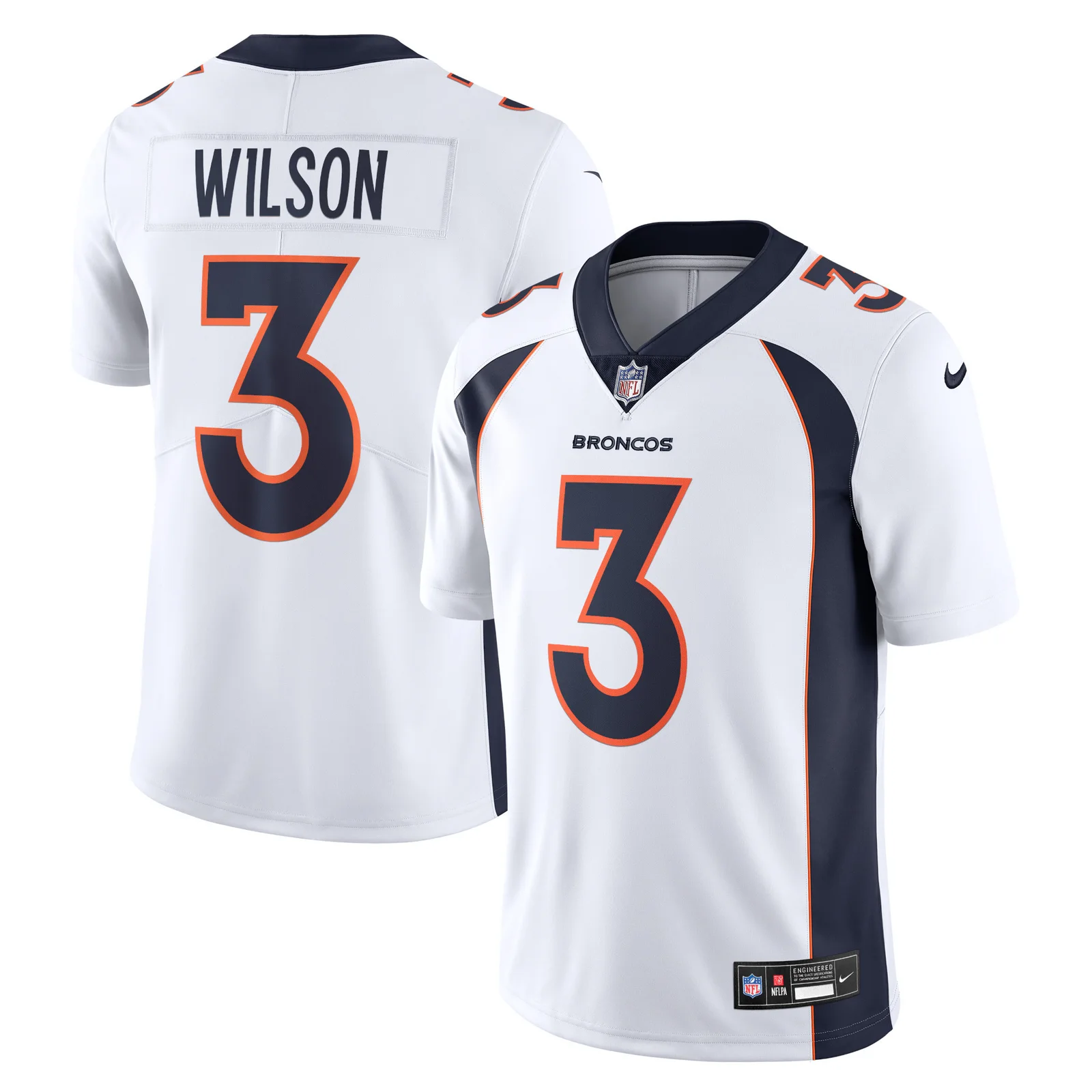 Men's Russell Wilson Denver Broncos  Vapor Untouchable Limited Jersey - White -