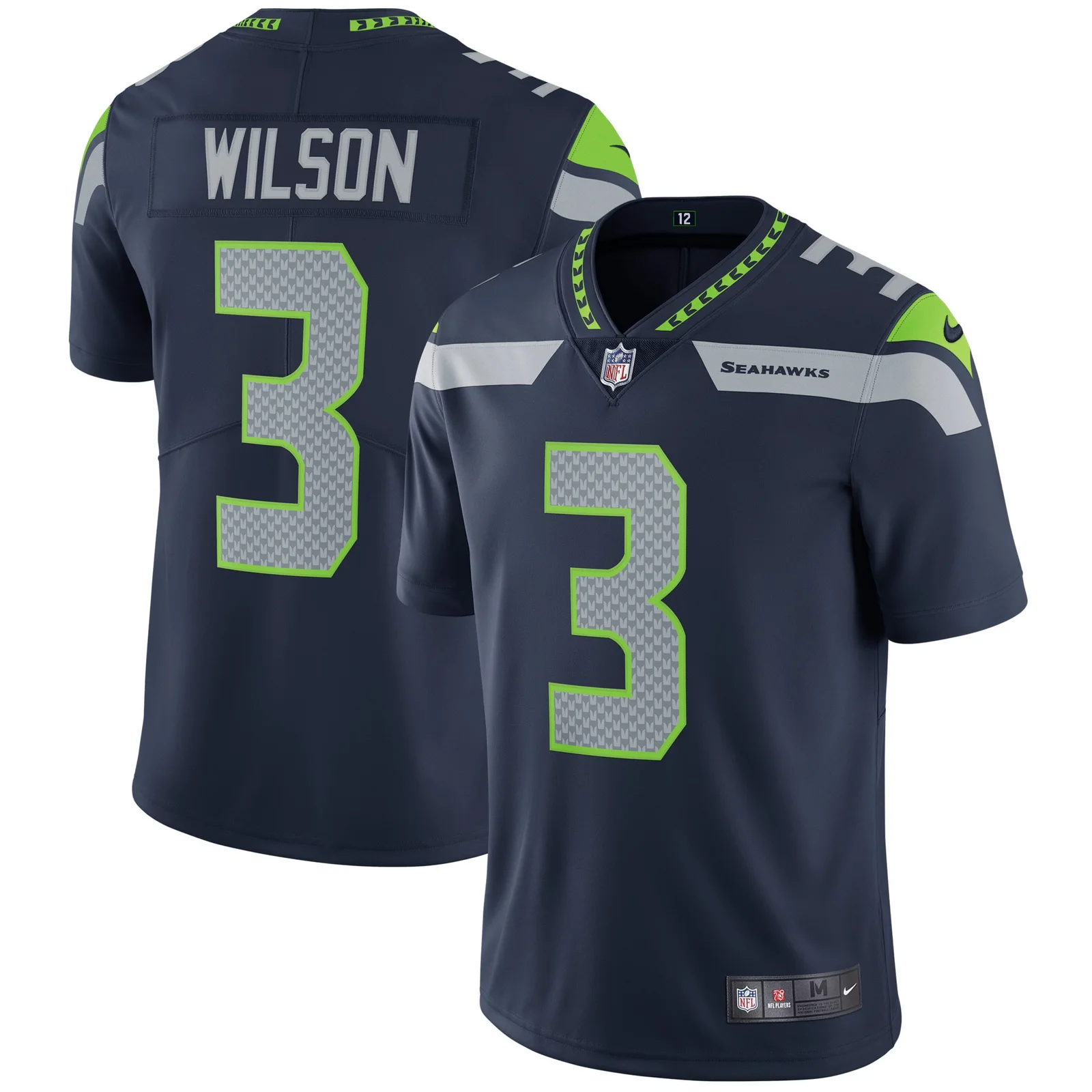 Men's Russell Wilson Seattle Seahawks Vapor Untouchable Limited Player Jersey - College Navy -